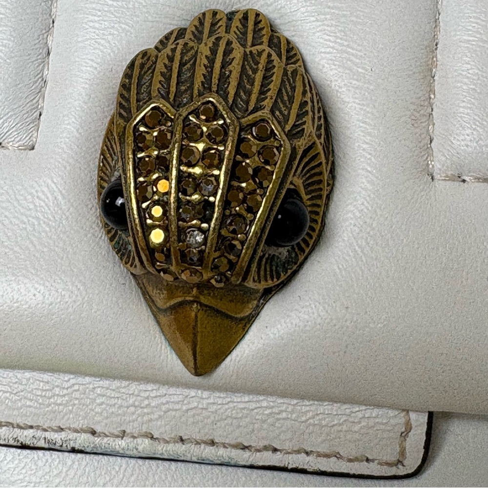 KURT GEIGER Kensington Leather Mini Quilted Crossbody Bag Purse RESTORED - Picture 2 of 16